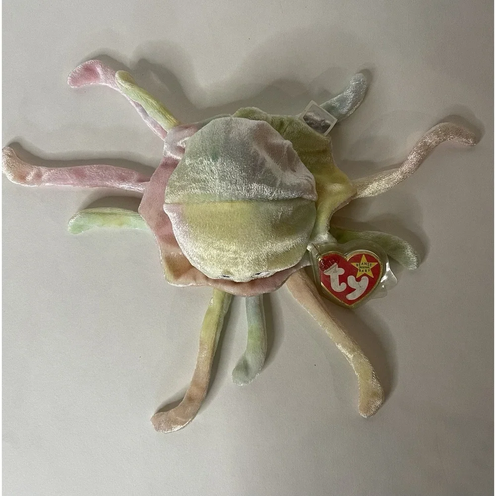 GOOCHY TY Beanie Baby JELLYFISH 1999 TIE DYE PASTEL